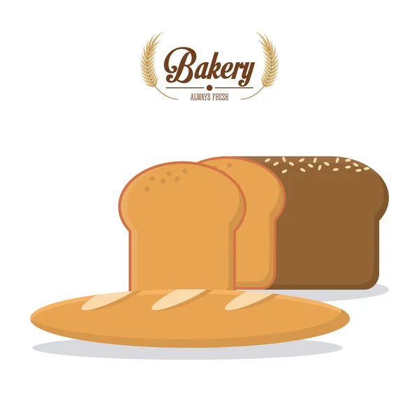 Design de ícones de padaria — Vetor de Stock