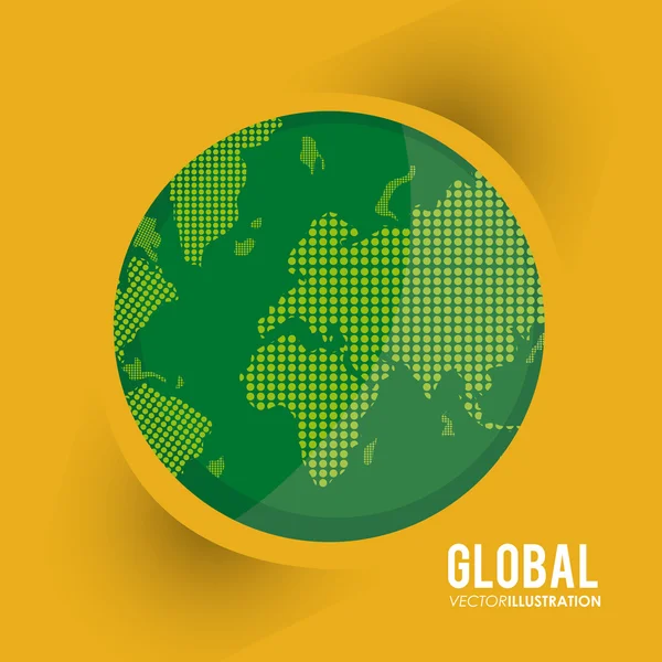 Diseño de comunicación global — Vector de stock