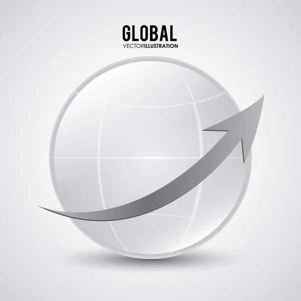 Progettazione della comunicazione globale — Vettoriale Stock