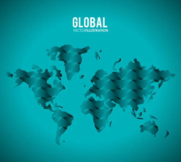 Diseño de comunicación global — Vector de stock