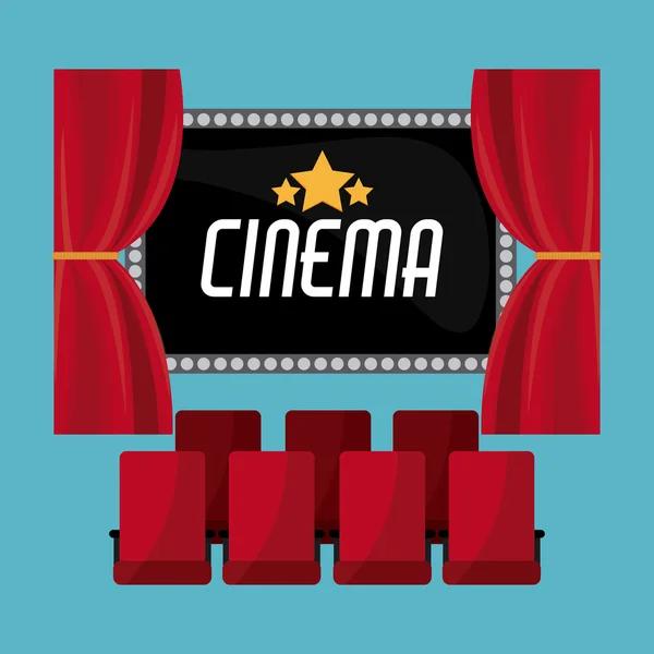 Cinema and Movie design — Stock Vector