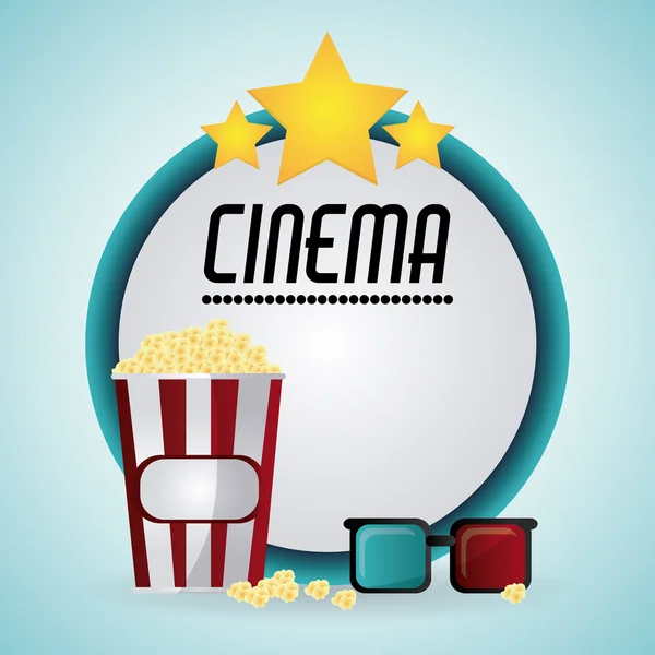 Cine y diseño de películas — Vector de stock