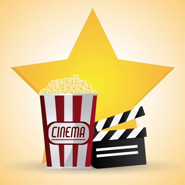 Cine y diseño de películas — Vector de stock