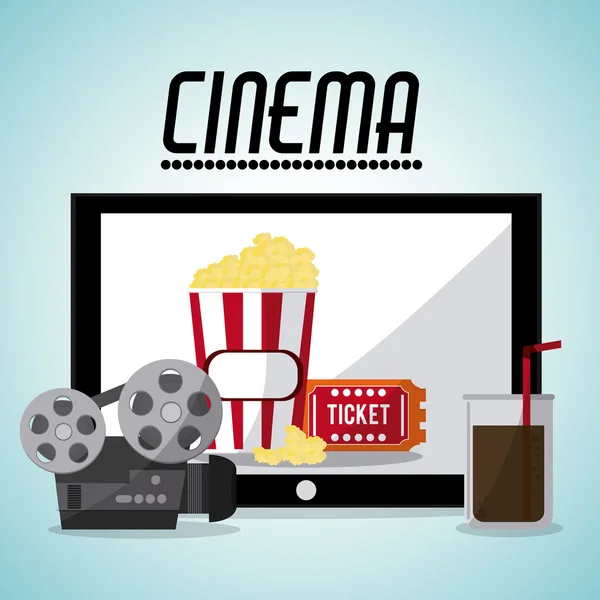 Cine y diseño de películas — Vector de stock