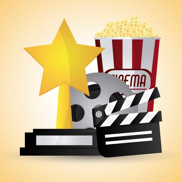 Cinema and Movie design — Stock Vector