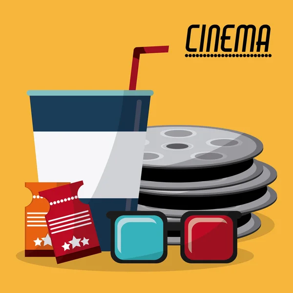 Cinema e design de filmes — Vetor de Stock