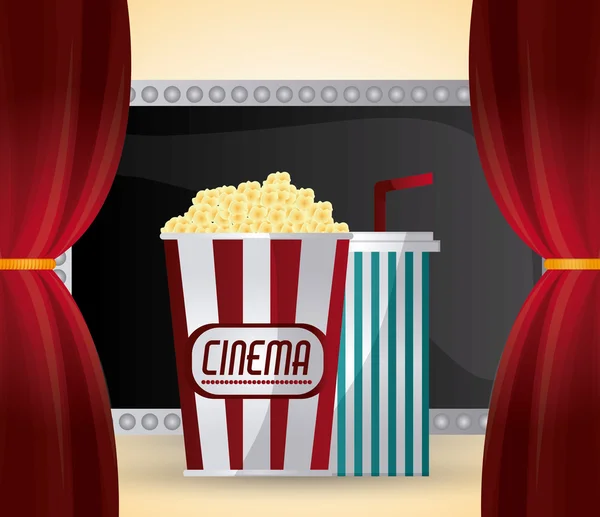 Cinema en film ontwerp — Stockvector