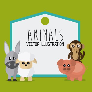 Tasarım hayvanlar karikatür