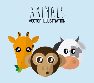 Tasarım hayvanlar karikatür