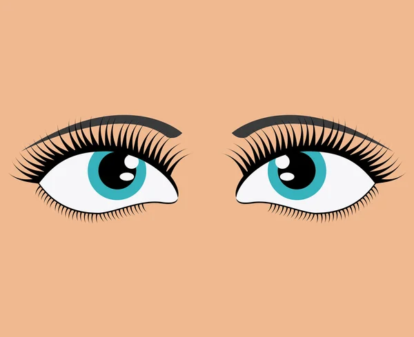 Diseño expresivo de ojos — Vector de stock