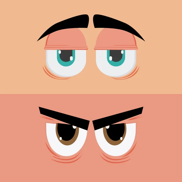 Conception expressive des yeux — Image vectorielle
