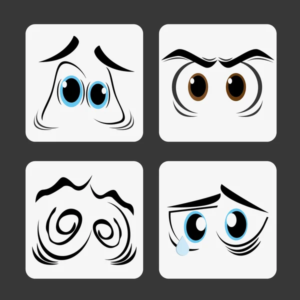 표현 눈 디자인 — 스톡 벡터