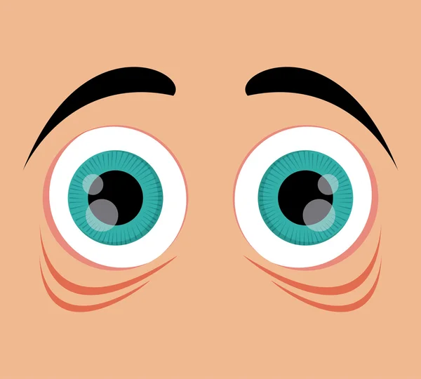 Expressive eyes design — Stock Vector