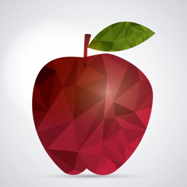 Düşük Poli apple tasarım