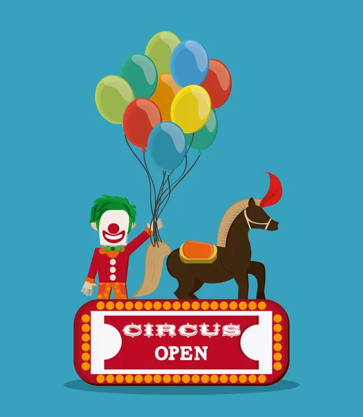 Cirkus ikony designu — Stockový vektor
