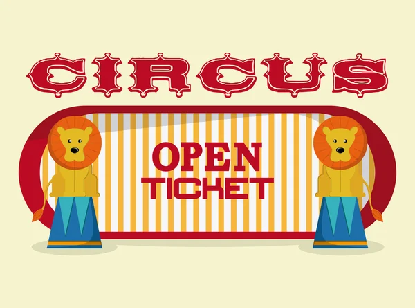 Circus simgelerin tasarım — Stok Vektör