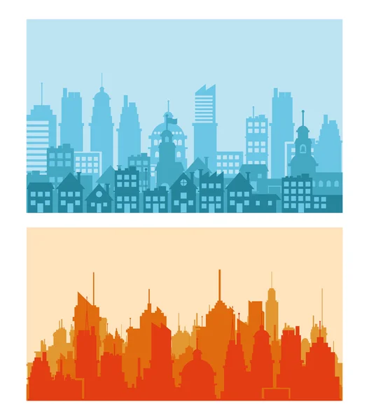 Design City Skyline — Image vectorielle