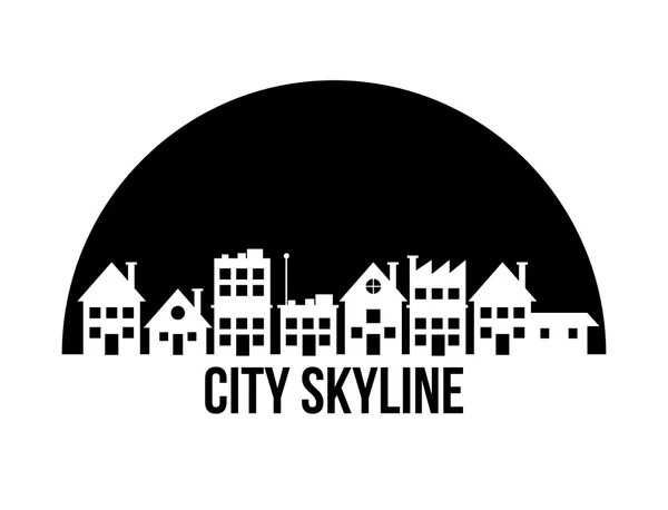 Ontwerp van de Skyline van de stad — Stockvector