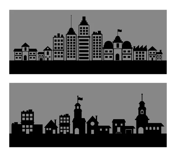 Ciudad Skyline diseño — Vector de stock