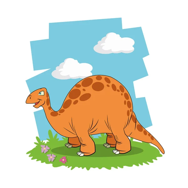 Diseño de icono de dinosaurio — Archivo Imágenes Vectoriales
