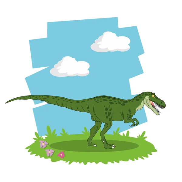 Δεινόσαυρος εικονίδιο σχεδιασμός — Διανυσματικό Αρχείο