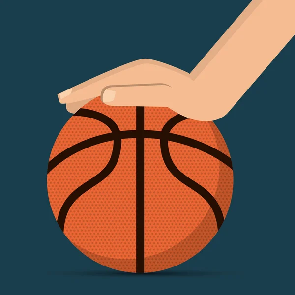 Basketbal pictogram ontwerp — Stockvector