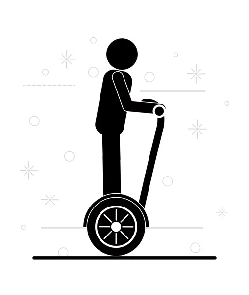 Segway projekt ilustracja — Wektor stockowy