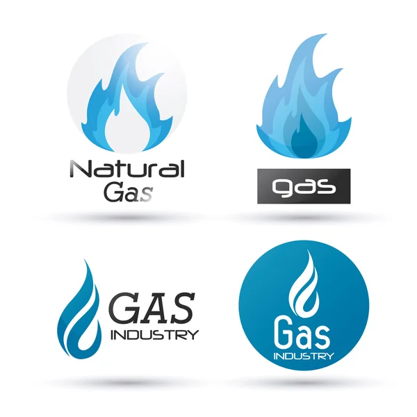 Konstrukce zemního plynu — Stockový vektor