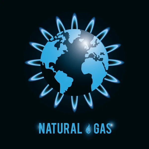 Projeto de gás natural — Vetor de Stock