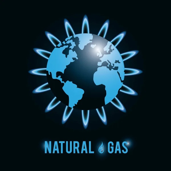 Diseño de gas natural — Vector de stock