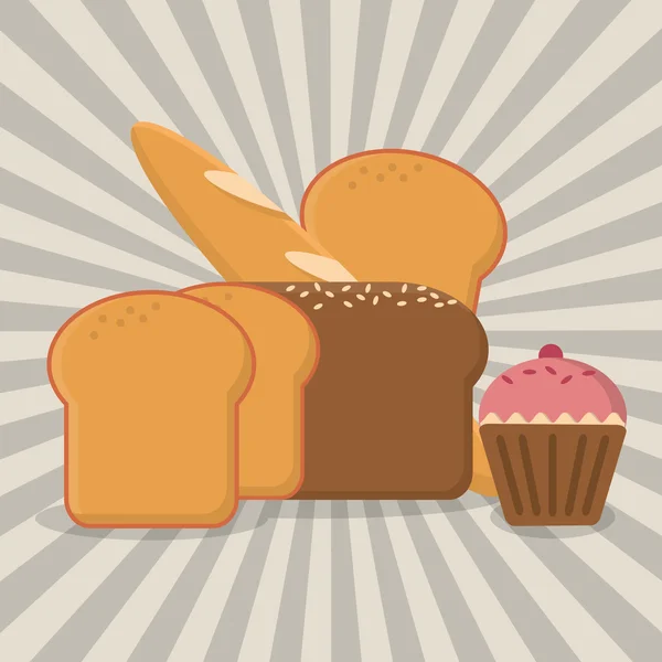 Bakery icon design — Stock Vector