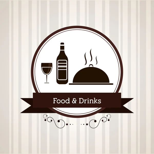 Menu et design de restaurant — Image vectorielle