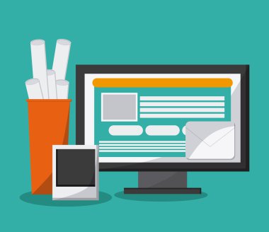 Ofis simgeleri tasarım