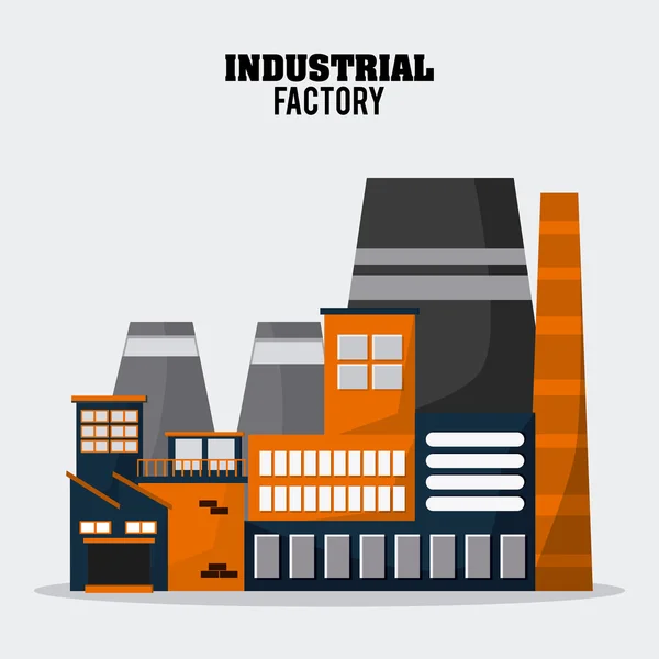 Progettazione di icone industriali — Vettoriale Stock