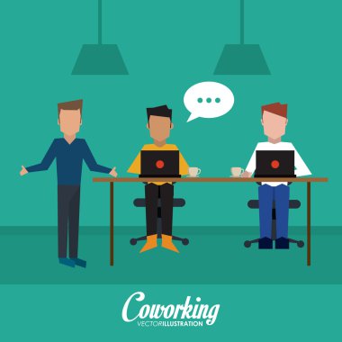 Coworking simgesi tasarım