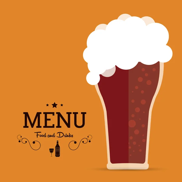 Icono de cerveza diseño — Vector de stock
