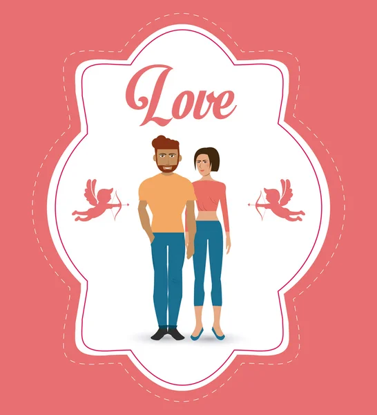 Design de ícone de amor —  Vetores de Stock