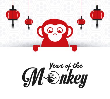 Yıl maymun tasarım