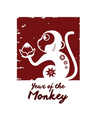 Yıl maymun tasarım