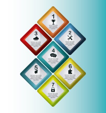 Adımları simgeler desig