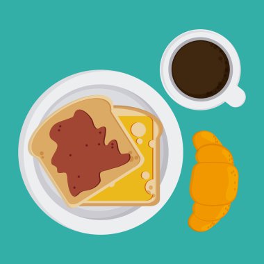 Kahvaltı yemek tasarım