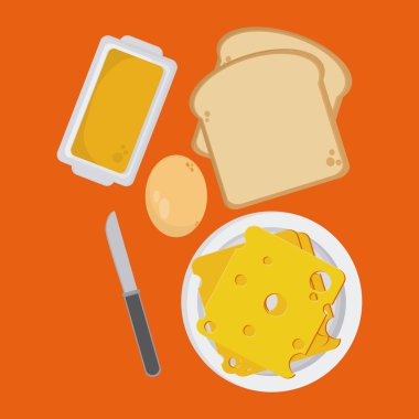 Kahvaltı yemek tasarım