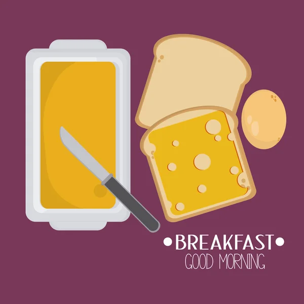早餐食品设计 — 图库矢量图片