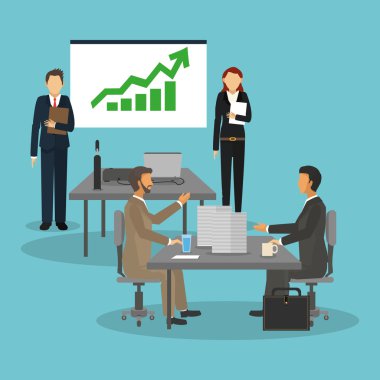 İş adamları simgesi tasarım