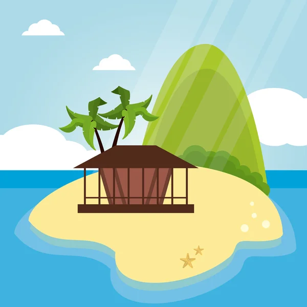 Vacances et design d'été — Image vectorielle