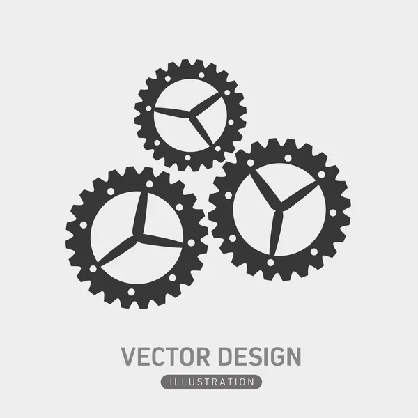 Diseño del icono de la rueda — Vector de stock