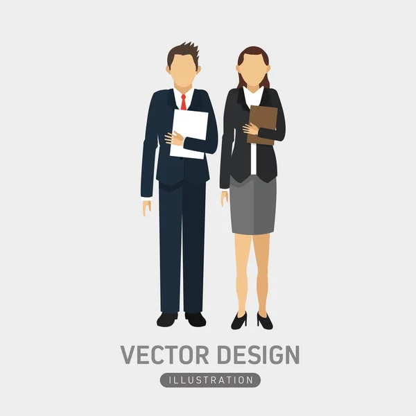 Design de ícone de empresários — Vetor de Stock