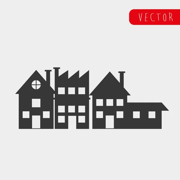 Diseño inmobiliario — Vector de stock