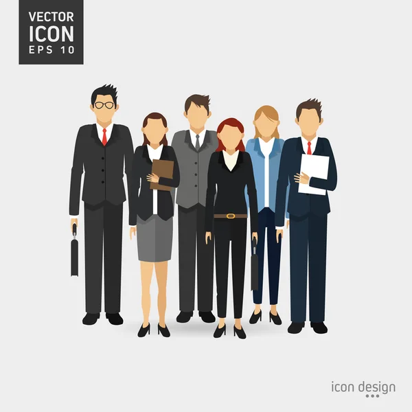 Businesspeople icon design — Stock Vector