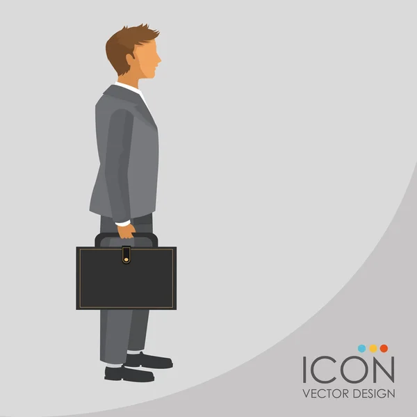 Businesspeople icon design — Stock Vector